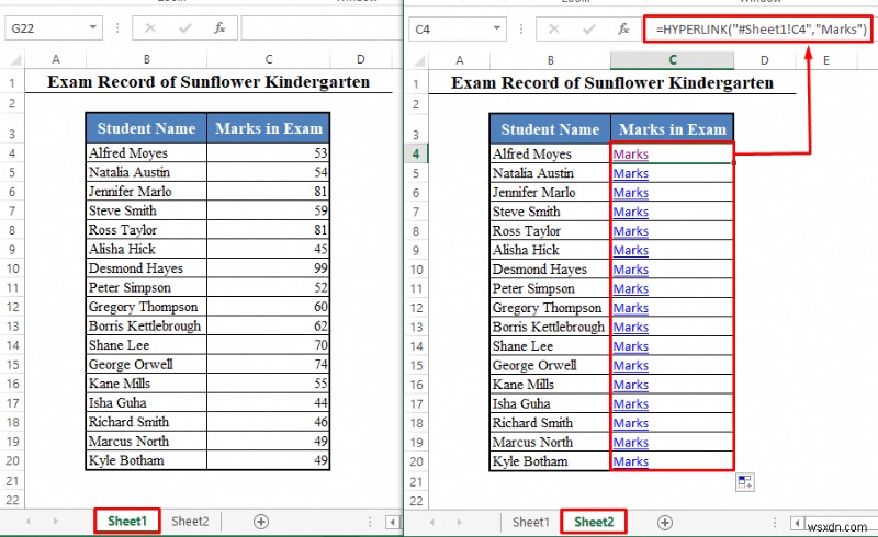 วิธีการเพิ่มไฮเปอร์ลิงก์ไปยังชีตอื่นใน Excel (2 วิธีง่ายๆ)