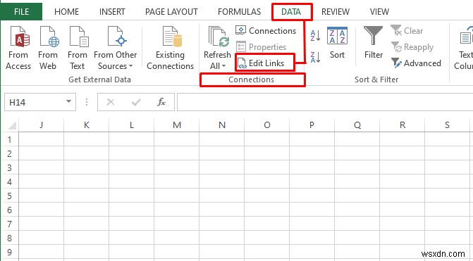 วิธีลบลิงก์ภายนอกใน Excel