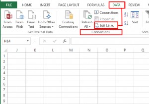 วิธีลบลิงก์ภายนอกใน Excel