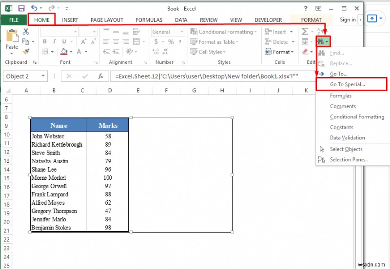 วิธีลบลิงก์ภายนอกใน Excel