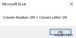 VBA เพื่อแปลงหมายเลขคอลัมน์เป็นตัวอักษรใน Excel (3 วิธี)
