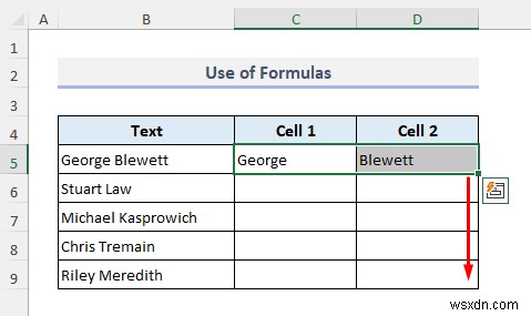 วิธีแยกเซลล์ใน Excel (5 เคล็ดลับง่ายๆ)