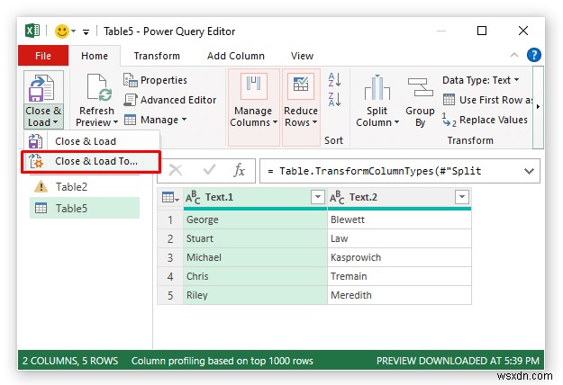 วิธีแยกเซลล์ใน Excel (5 เคล็ดลับง่ายๆ)