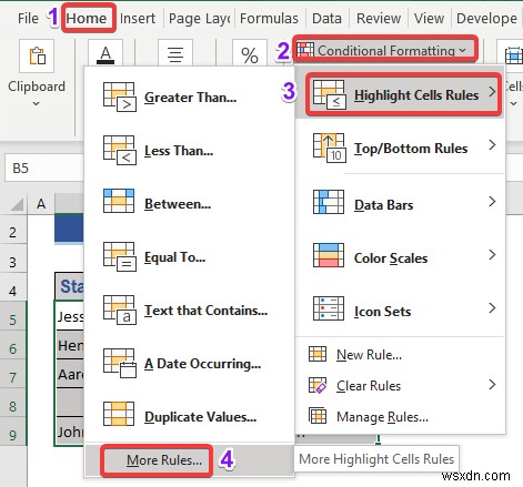 วิธีการเน้นเซลล์ว่างใน Excel (4 วิธีที่ได้ผล)