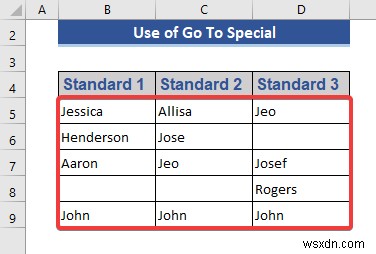 วิธีการเน้นเซลล์ว่างใน Excel (4 วิธีที่ได้ผล)