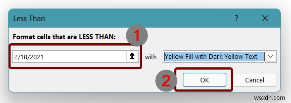 ใช้การจัดรูปแบบตามเงื่อนไขกับวันที่เกินกำหนดใน Excel (3 วิธี)