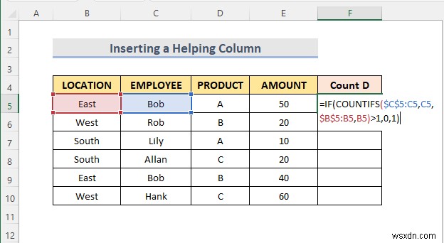 นับรายการที่ซ้ำกันใน Excel Pivot Table (2 วิธีง่ายๆ)