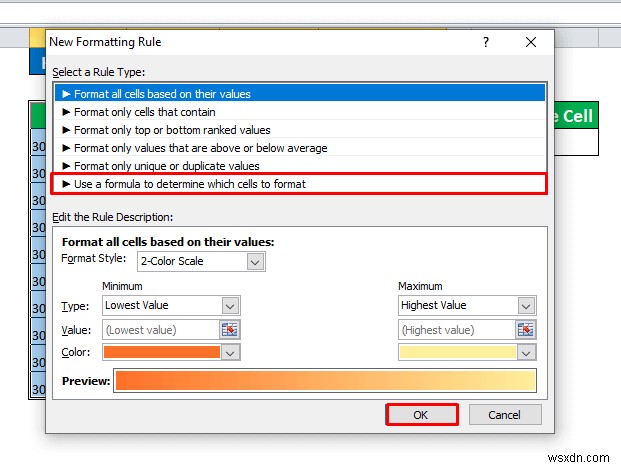 การจัดรูปแบบตามเงื่อนไขโดยยึดตามเซลล์อื่นใน Excel (6 วิธี)