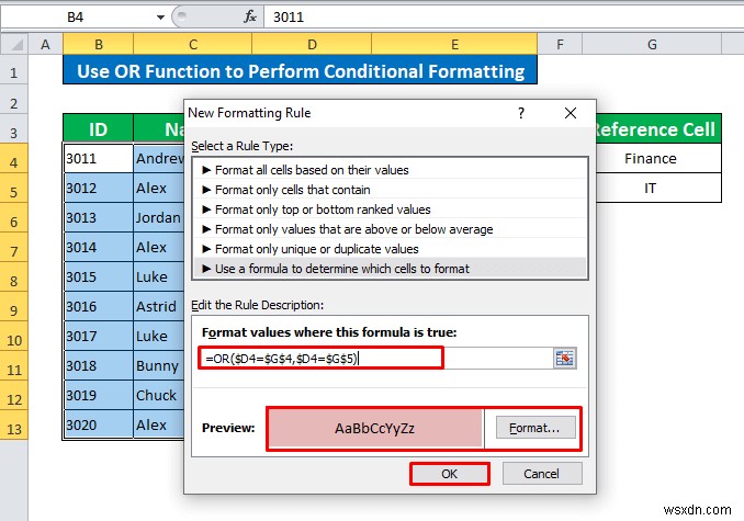 การจัดรูปแบบตามเงื่อนไขโดยยึดตามเซลล์อื่นใน Excel (6 วิธี)