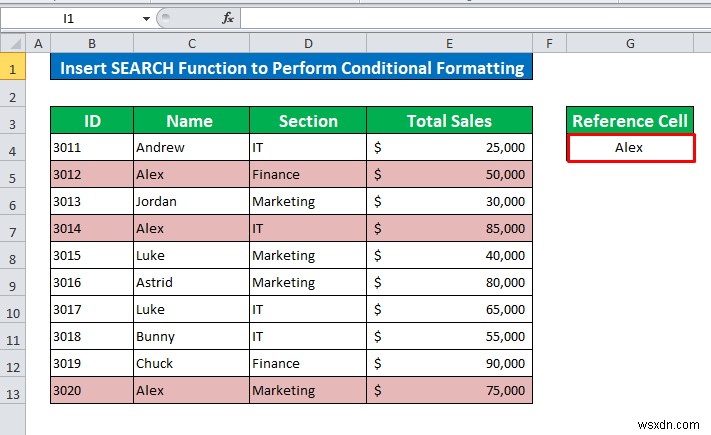 การจัดรูปแบบตามเงื่อนไขโดยยึดตามเซลล์อื่นใน Excel (6 วิธี)