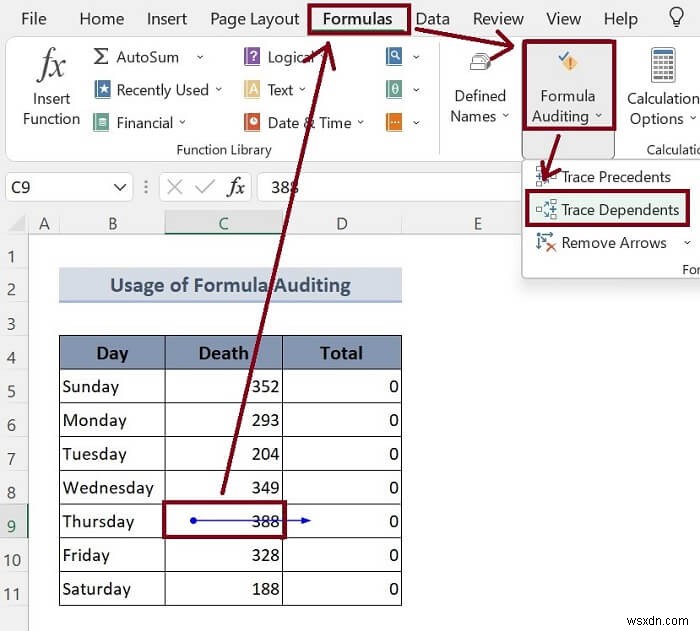 วิธีลบการอ้างอิงแบบวงกลมใน Excel (2 วิธี)