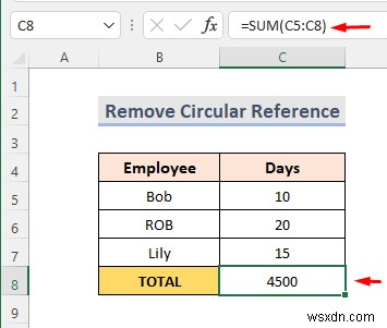 วิธีค้นหาการอ้างอิงแบบวงกลมใน Excel (2 เคล็ดลับง่ายๆ)