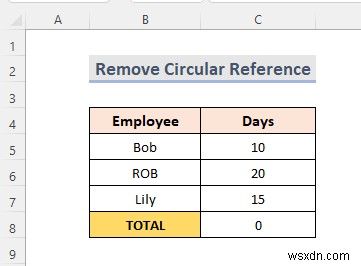 วิธีค้นหาการอ้างอิงแบบวงกลมใน Excel (2 เคล็ดลับง่ายๆ)