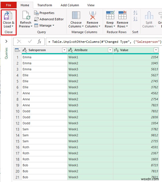 วิธีการแปลงตารางเป็นรายการใน Excel (3 วิธีด่วน)