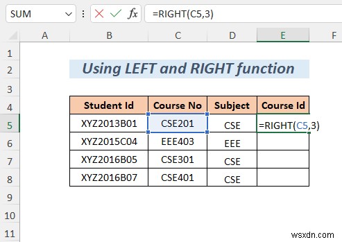 วิธีแยกสตริงตามความยาวใน Excel (8 วิธี)