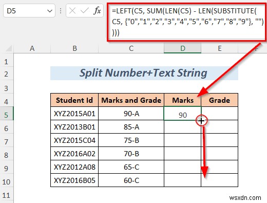 วิธีแยกสตริงตามความยาวใน Excel (8 วิธี)