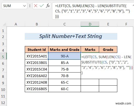 วิธีแยกสตริงตามความยาวใน Excel (8 วิธี)