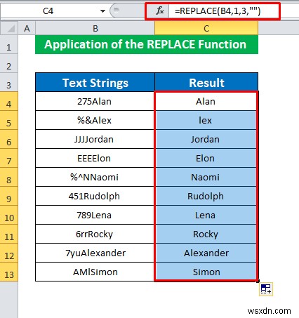 วิธีลบอักขระ 3 ตัวแรกใน Excel (4 วิธี)