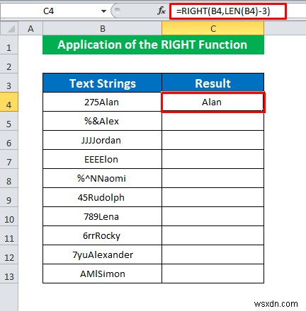 วิธีลบอักขระ 3 ตัวแรกใน Excel (4 วิธี)