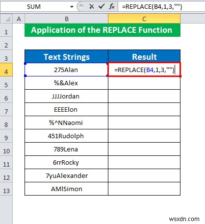 วิธีลบอักขระ 3 ตัวแรกใน Excel (4 วิธี)