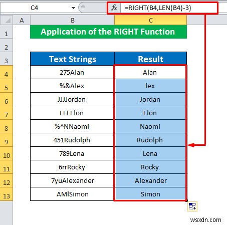 วิธีลบอักขระ 3 ตัวแรกใน Excel (4 วิธี)