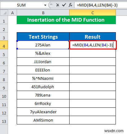 วิธีลบอักขระ 3 ตัวแรกใน Excel (4 วิธี)