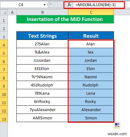 วิธีลบอักขระ 3 ตัวแรกใน Excel (4 วิธี)