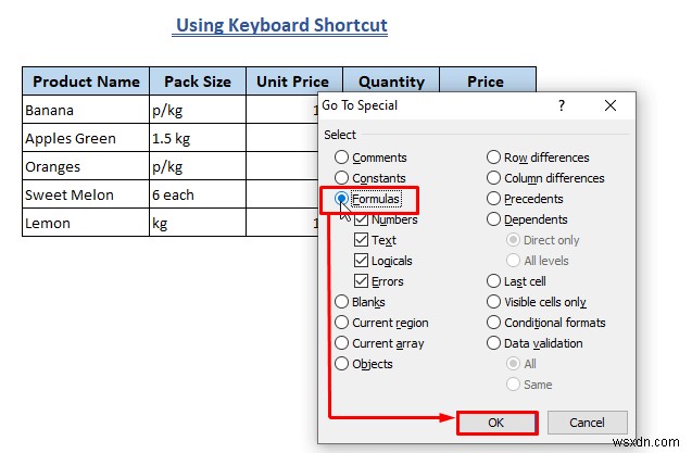 วิธีการล้างสูตรใน Excel (วิธี 7+)