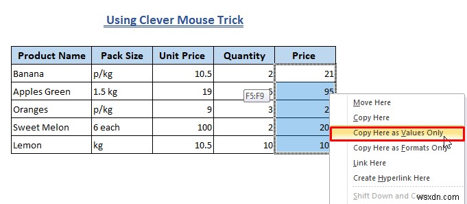 วิธีการล้างสูตรใน Excel (วิธี 7+)