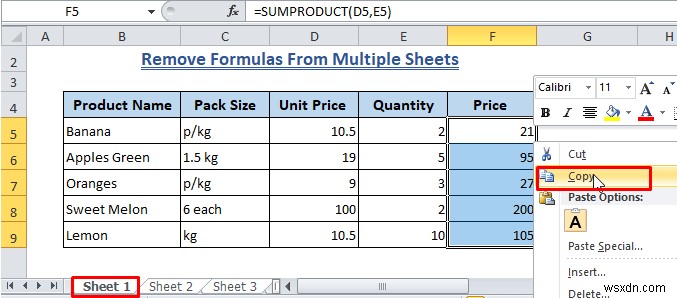 วิธีการล้างสูตรใน Excel (วิธี 7+)