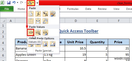 วิธีการล้างสูตรใน Excel (วิธี 7+)