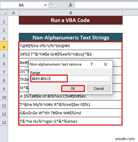 วิธีลบอักขระที่ไม่ใช่ตัวอักษรและตัวเลขใน Excel (2 วิธี)