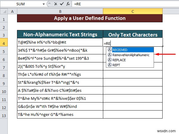 วิธีลบอักขระที่ไม่ใช่ตัวอักษรและตัวเลขใน Excel (2 วิธี)