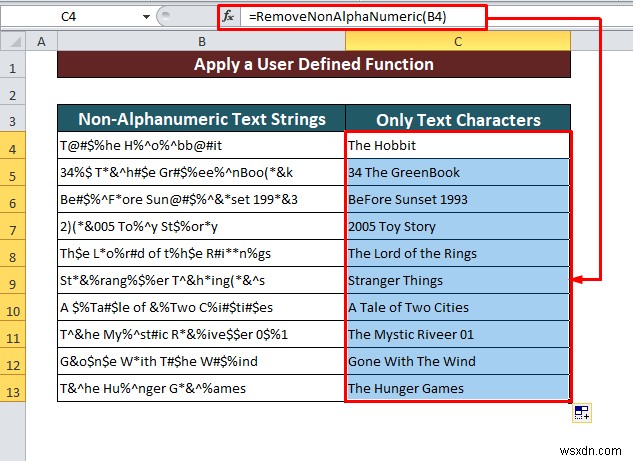 วิธีลบอักขระที่ไม่ใช่ตัวอักษรและตัวเลขใน Excel (2 วิธี)