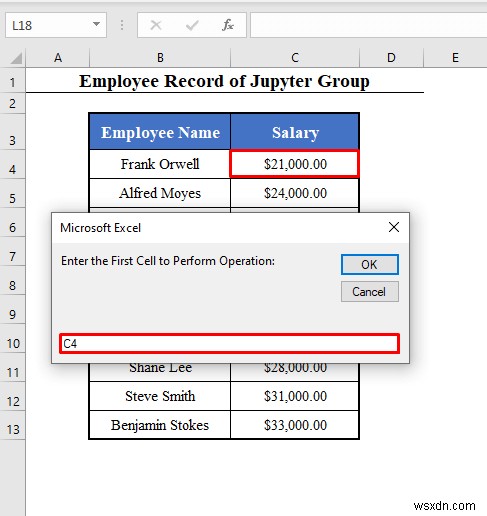 ช่วง VBA ที่มีหมายเลขแถวตัวแปรใน Excel (4 ตัวอย่าง)