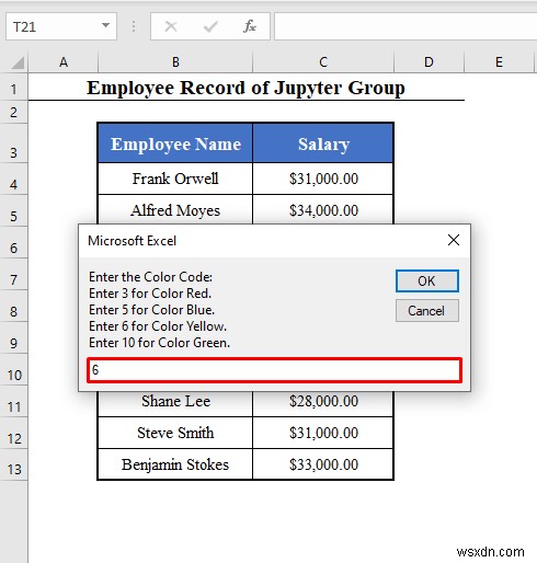 ช่วง VBA ที่มีหมายเลขแถวตัวแปรใน Excel (4 ตัวอย่าง)