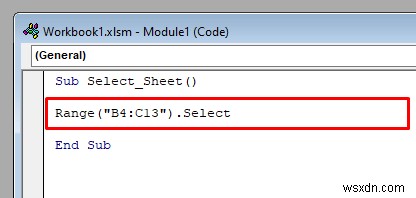 วิธีการเลือกเซลล์ด้วย VBA ใน Excel (6 วิธีที่เป็นประโยชน์)