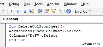 มาโคร VBA เพื่อลบคอลัมน์ตามเกณฑ์ใน Excel (8 ตัวอย่าง)