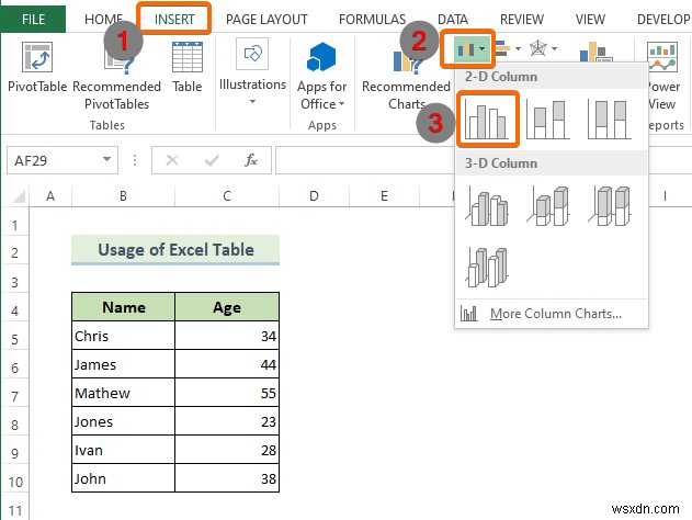 สร้างช่วงแผนภูมิไดนามิกใน Excel (2 วิธี)