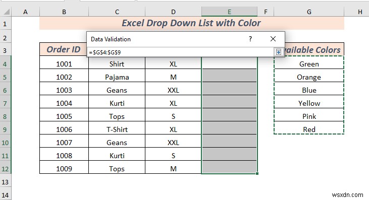 วิธีการสร้างรายการแบบหล่นลงของ Excel พร้อมสี (2 วิธี)