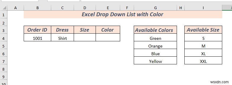 วิธีการสร้างรายการแบบหล่นลงของ Excel พร้อมสี (2 วิธี)