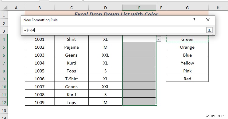 วิธีการสร้างรายการแบบหล่นลงของ Excel พร้อมสี (2 วิธี)