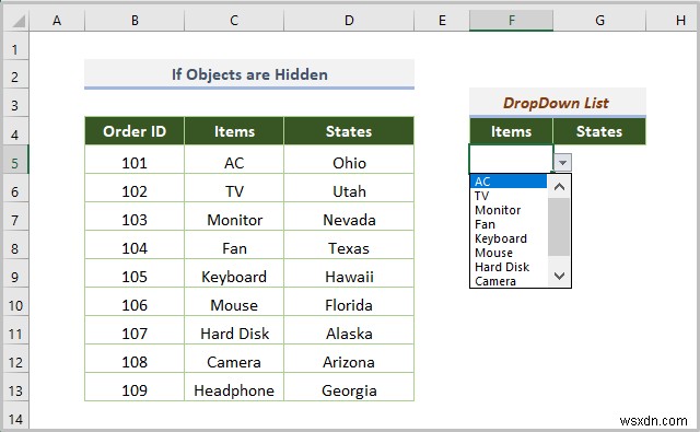 Excel Drop Down List ไม่ทำงาน (8 ปัญหาและวิธีแก้ไข)