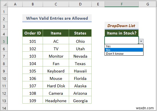 Excel Drop Down List ไม่ทำงาน (8 ปัญหาและวิธีแก้ไข)