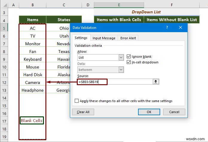 Excel Drop Down List ไม่ทำงาน (8 ปัญหาและวิธีแก้ไข)