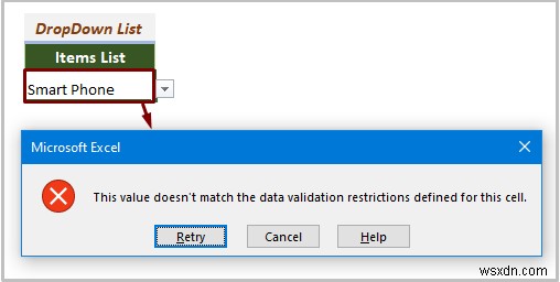 Excel Drop Down List ไม่ทำงาน (8 ปัญหาและวิธีแก้ไข)