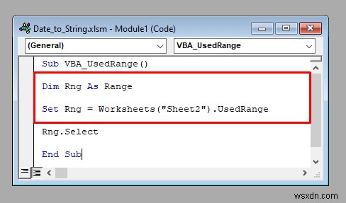 วิธีใช้คุณสมบัติ UsedRange ของ VBA ใน Excel (4 วิธี)