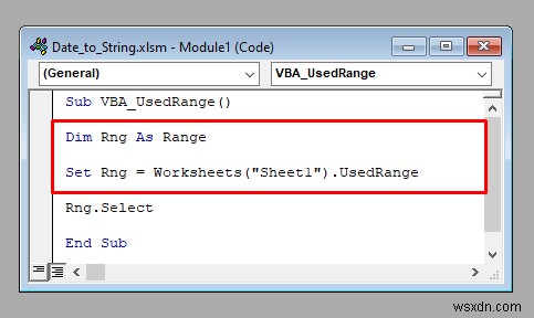 วิธีใช้คุณสมบัติ UsedRange ของ VBA ใน Excel (4 วิธี)