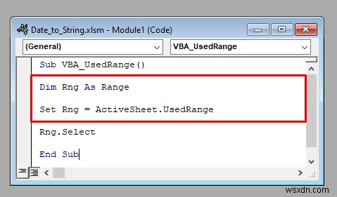 วิธีใช้คุณสมบัติ UsedRange ของ VBA ใน Excel (4 วิธี)