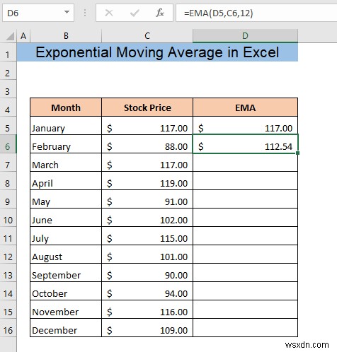 วิธีการคำนวณค่าเฉลี่ยเคลื่อนที่แบบเอ็กซ์โพเนนเชียลใน Excel